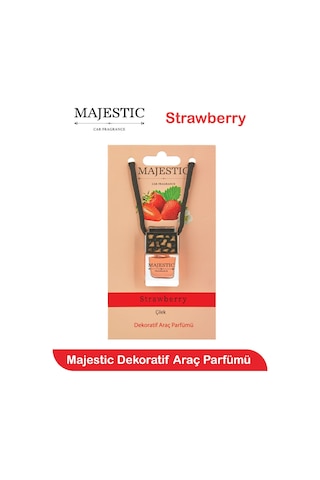 Majestic Oto Kokusu Çilek 7 Ml - Dekoratif Araç Parfümü
