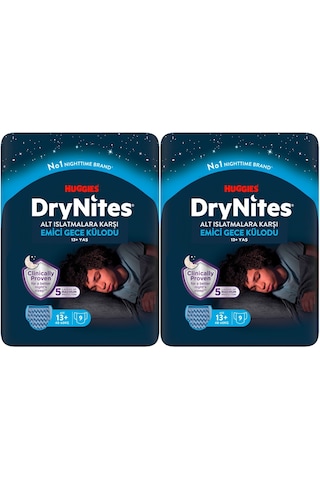 Drynites Emici Gece /külot Bez Erkek 13+yaş 48-60kg Xl 18 Adet XL 2'li