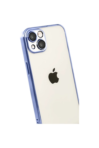 Newface - 422 - Apple Uyumlu iPhone 15 Razer Lensli Silikon - - Smglobal - Açık Mavi