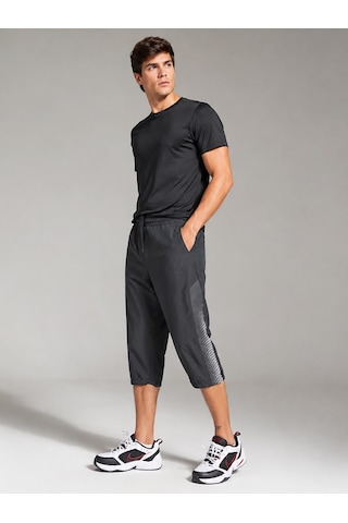 Tryon Dakota Polyester Kumaş Erkek Siyah Spor Kapri