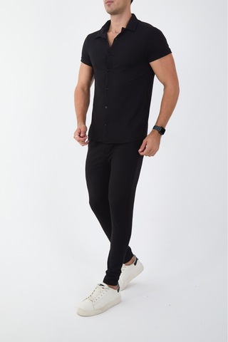 Mcz Siyah Renk Slim Fit Erkek Pantolon - Gömlek Alt Üst Takım