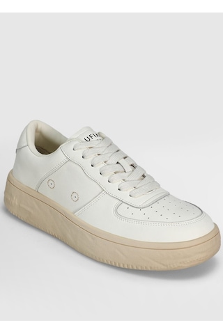 Lufian 122230041 Natalı Deri Unisex Sneaker Ayakkabı Beyaz