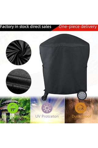 Mufunye Q1000q2000 Serisi Mangal Kapağı - Toz Su Ve Uv'den Koruma - 54x76x69 Cm Siyah Dış Mekan Koruması Diğer