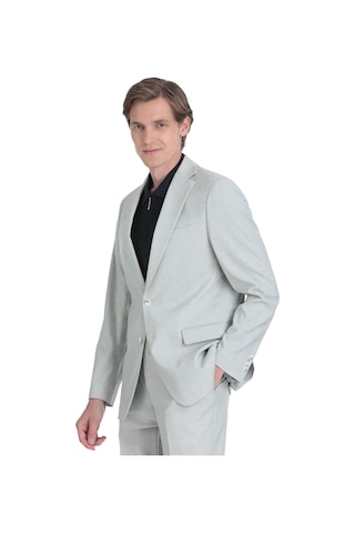 Hatemoğlu Gri Comfort Fit Mono Yaka Klasik Takım Elbise 34908 Gri