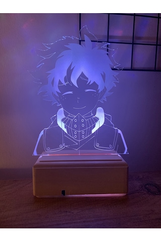 Deku Izuku Midoriya My Hero Academia 16 Renk Gece Lambası