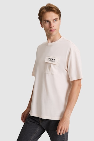 U.s. Polo Assn. Erkek Krem Tişört 50327021-vr071