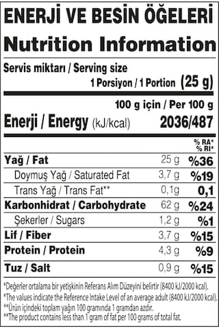 Yayla Hi'tos Ekşi Krema Ve Soğan Çeşnili Patates Çerezi 100 G X12