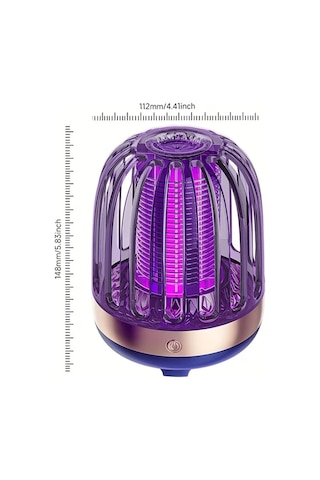 Motion003 Bej 2 İn 1 Usb Sarj Edilebilir Sivrisinek Oldurucu Lamba 360 Uv Sivrisinek Kovucu Sessiz Tasinabilir Ic Dis Mekan Elektrikli Bocek Lambasi