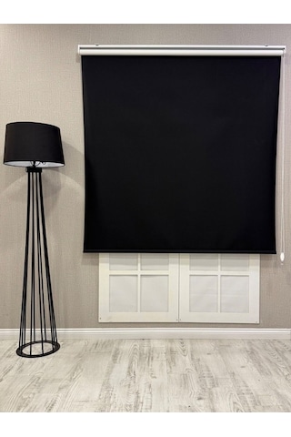 %100 Işık Geçirmez Blackout Stor Perde Siyah Siyah