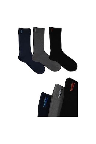 Tampap Erkek Dikişsiz Termal Çorap 6lı Paket Çok Renkli