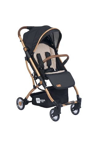 Mimma Baby Drone Kabin Bebek Arabası Gold Siyah - Kompakt, Hafif