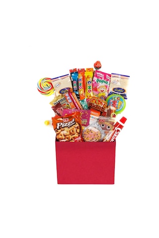 Nostaljik Özel Kırmızı Hediye Kutusu Orta Boy