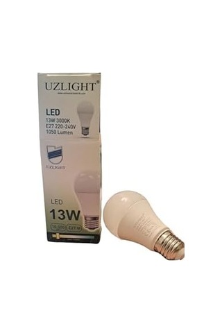 10'lu Uzlight 13w A60 E27 Duy 3000k Sarı Işık Led Ampul