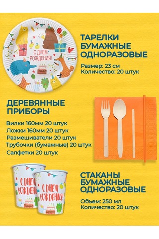 Albeta Tek Kullanımlık Parti Takımı 20 Kişilik Çocuk Partisi 253270973 100 adet