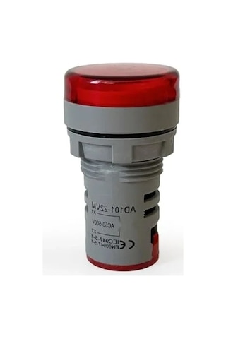 Dijital Voltmetre 22mm Ac 60-500v Led Kırmızı Işık
