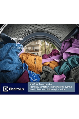 Electrolux EW7D285UT 700 Serisi Delicatecare A+++ Enerji Sınıfı 8 Kg Inverter Isı Pompalı Kurutma Makinesi Beyaz