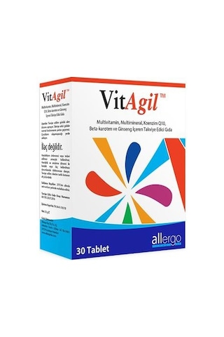 Allergo Vitagil Multivitamin-Mineral 30 Tablet Allergo Vitagil Multivitamin-Mineral 30 Tablet