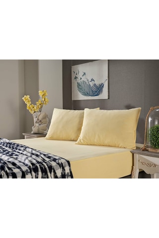 Doqu Home Penye Çarşaf Takımı Tek Kişilik - Sarı