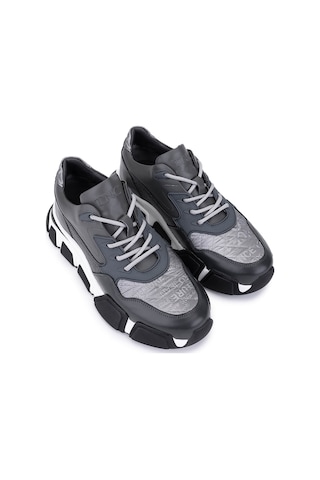 Tamer Tanca Erkek Hakiki Deri Gri Sneakers & Spor Ayakkabı 1145 12546-y Erk Ayk Y246 Grı Prst