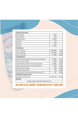 Diriliş Megasüt 25 Kg Yem Katkı