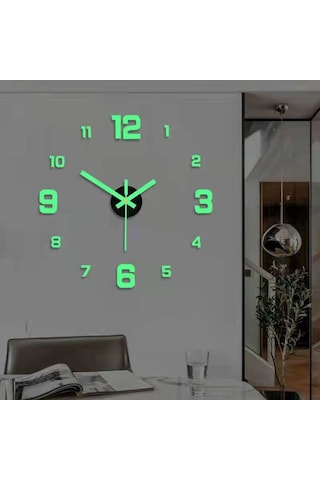 Reedark Akıllı Yıldız Işıklı Duvar Saati - Sessiz, Deliksiz Montaj, Otomatik Aydınlanma, Oturma Odası/yatak Odası İçin Modern Tasarım Çok Renki