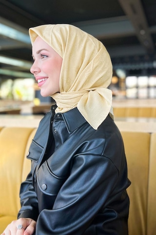 AKER Logolu İpek Koton Jakar Eşarp 7071976-933 - 95 X 95 / 932 932