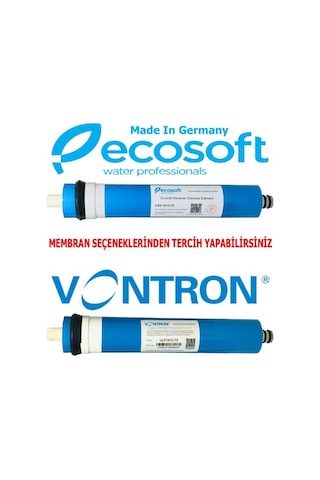 Su Arıtma 5'Li Filtre Seti Mebran Seçenekli Kapalı Kasa Cihazlar-Vontron Membran
