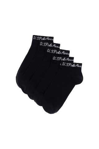 U.S. Polo Assn. 5' Li Patik Çorap James Cora Siyah