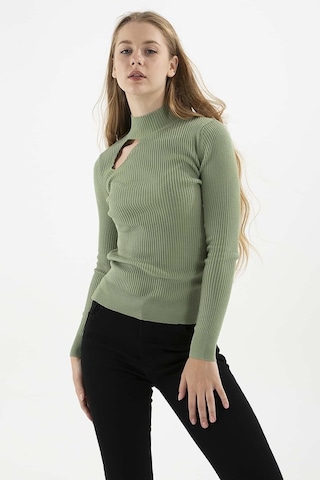 Fashion Friends Kadın Kazak Yeşil 23k0167k1 24ke21000001 E2190 Yeşil