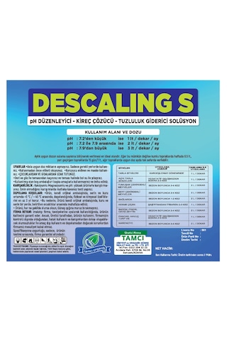 Descaling-S PH Düzenleyici 1 LT