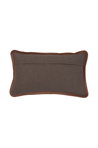 Yargıcı Deri Detaylı Dikdörtgen Yastık 30x50 Cm 26knht1024n St