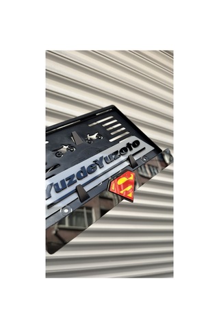 Motosiklet Plakalık Lazer Tasarım Supermen Uyumlu - 769742200