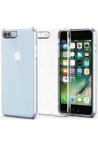 Zore Apple Uyumlu iPhone 7 Plus Kılıf Fizy Kapak - Renksiz Renksiz