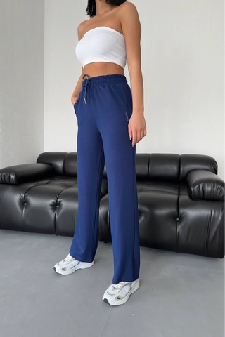 Neşeli Butik Kadın Esnek Kumaş Yüksek Bel Eşofman Altı Gts031 Saks
