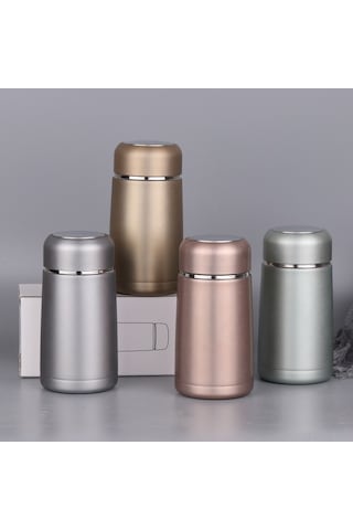 Luckystar Altın Renk Paslanmaz Çelik Termos Bardak