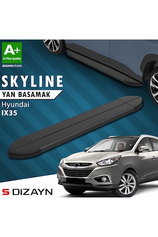 S-dizayn Hyundai Ix-35 Skyline Siyah Yan Basamak 173 Cm 2010-2015 A+ Kalite