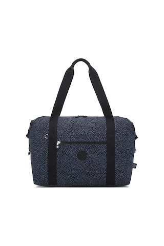 Smart Bags Orta Boy Su Geçirmez Extra Hafif Krınkıl Kumaş El Valizi Ve Spor Çantası Puantiye Siyah