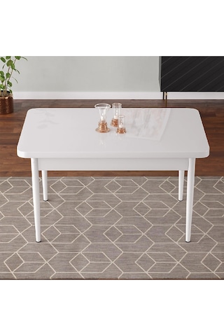 Tulca Serisi 70x110 Beyaz Mdf Masa Sabit Mutfak Masası