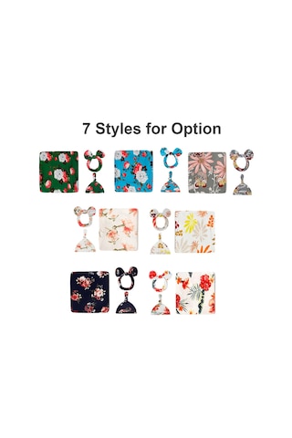 Neevoyu Bebe Bebek Battaniye Seti: Protein Lifli 80x80cm Sıcak Tutucu Battaniye + Şapka + Saç Bantı, Gri Arka Planlı Kelebek Desenli 3'lü Paket Gri