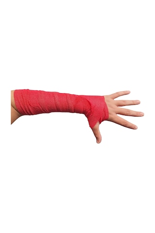 Esnek Karbon Bandaj Sabitleme Bandı Kırmızı 10 Cm X 4,5 M İç Kısım 6 Adet, 10 Cm Genişliğinde, 4,5 M Esnek, Elastik Kohasive Kendinden Yapışkanlı Spor Sabitleme Bandajı