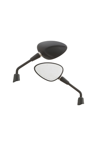 Vespa Sprint Ayna Kısa Tip Mat Siyah Takım M8 2013-2023 / Sıp