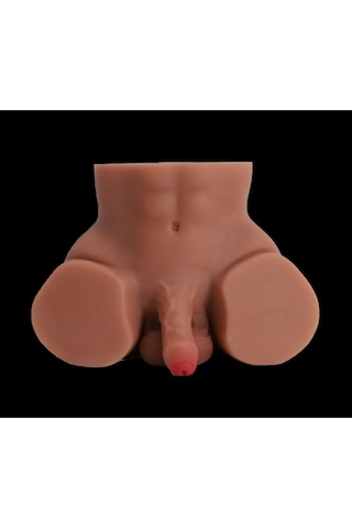 Erotixshop Yeni Nesil Titreşimli 10 Modlu Gerçekçi Mastürbatör Manken Esmer Erkek Kalça Penis 4 KG