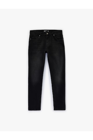 Koton Normal Bel Pamuklu 5 Cepli Slim Fit Jean Pantolon - Brad Jean Siyah 6sam40170nd Siyah
