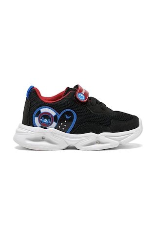 Tonny Black Çocuk Unisex Siyah Kırmızı Tonny Black Işıklı Cırtlı Ayakkabı Kırmızı - Siyah