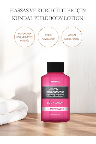 Kundal Honey & Macadamia Pure Body Lotion Baby Powder 100 ML