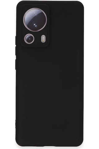 Newface Xiaomi Mi 13 Lite Kılıf Nano İçi Kadife Silikon Semeglbl - 54 - Siyah Sıyah