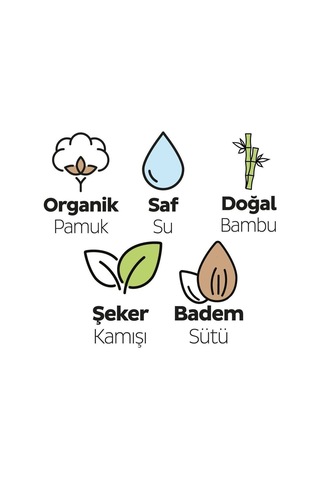 Sleepy Bio Natural Yenidoğan Islak Bebek Bakım Havlusu 12x40 480 Yaprak 12'li Set