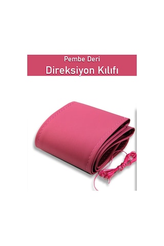 Fiat Palio Pembe Deri Dikişli Direksiyon Kılıfı-2201 Çok Renkli