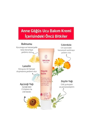 Weleda Organik Göğüs Ucu Bakım Kremi 25g