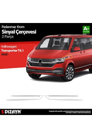 S-Dizayn  Volkswagen Transporter T6.1 Krom Sinyal Çerçevesi 2 Prç. 2020 Üze